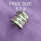 Fine Silver Rings Sterling 925 반지 Craft Jewelry Fashion Adjustable Size R78023