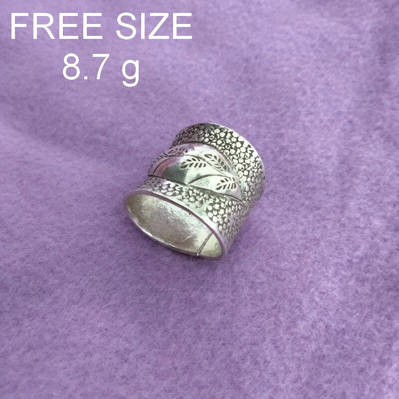 Fine Silver Rings Sterling 925 &euml;&deg;�&igrave;&sect;� Craft Jewelry Fashion Adjustable Size R78039
