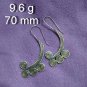 FINE SILVER EARRINGS 925 STERLING CRAFT VINTAGE TRIBAL JEWELRY WOMEN LOT1710