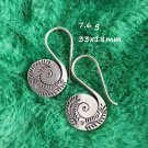 Fine Sterling Silver Earrings 925 Handcraft Tribal Jewelry Hoops Vintage ERA1215 Fine Sterling Silver Earrings 925 Handcraft Tribal Jewelry Hoops Vintage ERA1215
