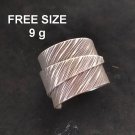 Fine Silver Rings Sterling 925 Vintage Craft Jewelry Karen Adjustable Size R431