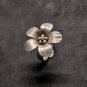 FINE SILVER RINGS 925 STERLING &atilde;�&ordf;&atilde;�&sup3;&atilde;�&deg; BAGUE ADJUSTABLE SIZE BLOOMING PLUMERIA