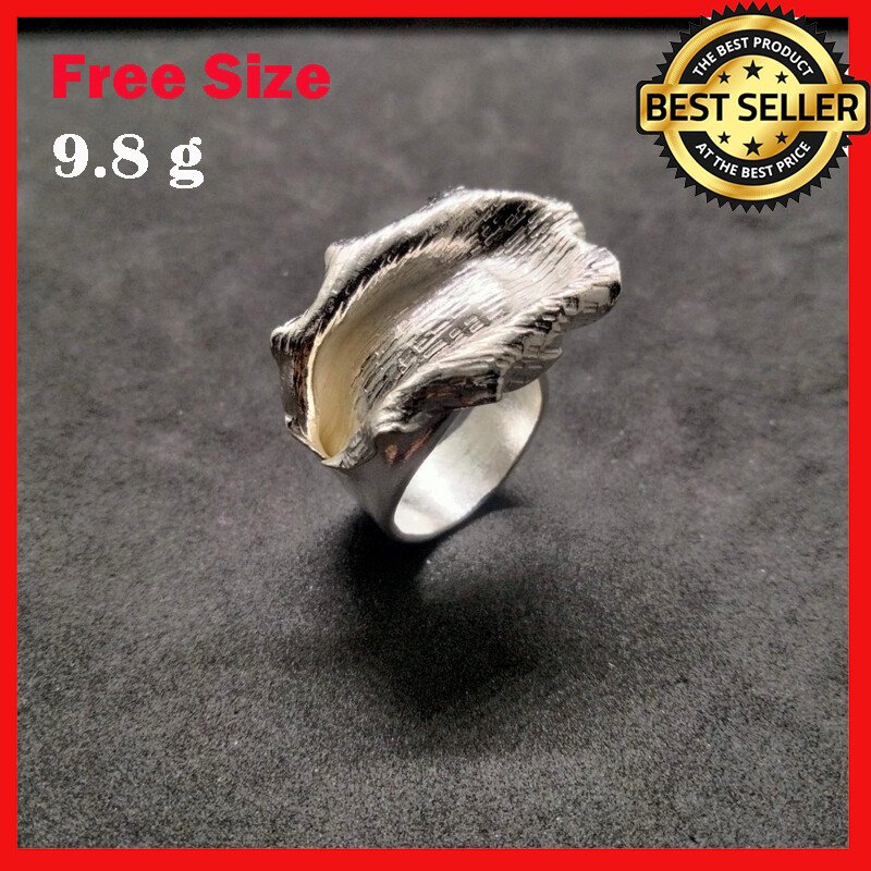 FINE SILVER RINGS 925 STERLING &atilde;�&ordf;&atilde;�&sup3;&atilde;�&deg; BAGUE ADJUSTABLE SIZE BUTTERFLY PEA FLOWERS