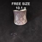 Fine Silver Rings Sterling 925 Vintage Craft Jewelry Karen Adjustable Size R437