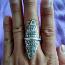 FINE SILVER RINGS 925 STERLING リング BAGUE ADJUSTABLE SIZE LONG PREMIUM R7713 FINE SILVER RINGS 925 STERLING リング BAGUE ADJUSTABLE SIZE LONG PREMIUM R7713
