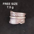 Fine Silver Rings Sterling 925 Vintage Craft Jewelry Karen Adjustable Size R422