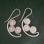 FINE SILVER EARRINGS 925 STERLING CRAFT Dangle 8g Hill Tribe Spiral Hook 23212