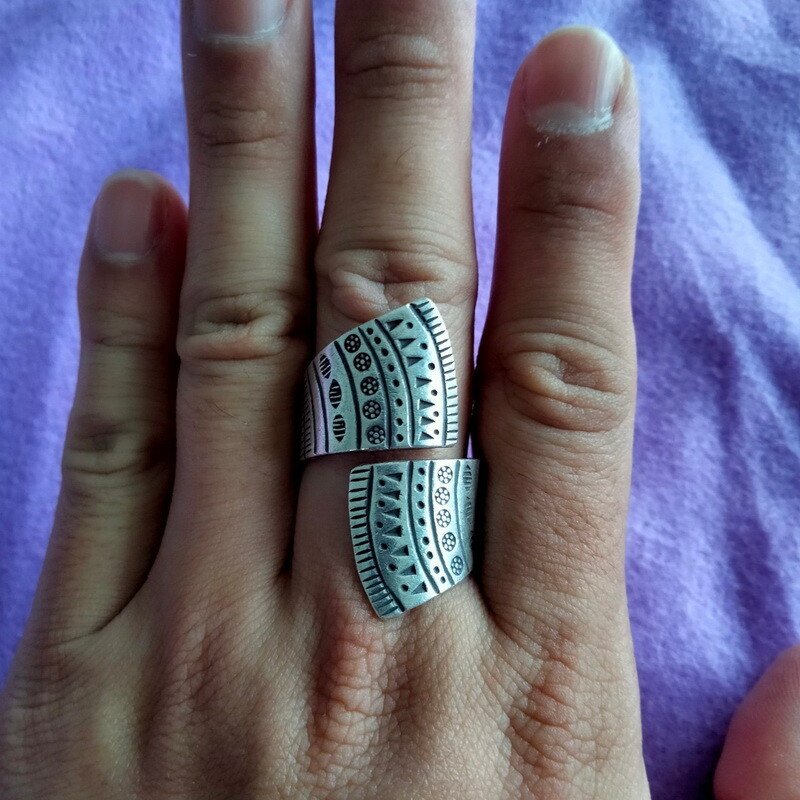 FINE SILVER RINGS 925 STERLING &atilde;�&ordf;&atilde;�&sup3;&atilde;�&deg; BAGUE ADJUSTABLE SIZE WEAVE COVER R7704