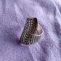 FINE SILVER RINGS 925 STERLING &atilde;�&ordf;&atilde;�&sup3;&atilde;�&deg; BAGUE ADJUSTABLE SIZE WEAVE COVER R7704