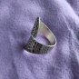 FINE SILVER RINGS 925 STERLING &atilde;�&ordf;&atilde;�&sup3;&atilde;�&deg; BAGUE ADJUSTABLE SIZE WEAVE COVER R7704