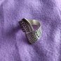 FINE SILVER RINGS 925 STERLING &atilde;�&ordf;&atilde;�&sup3;&atilde;�&deg; BAGUE ADJUSTABLE SIZE WEAVE COVER R7704
