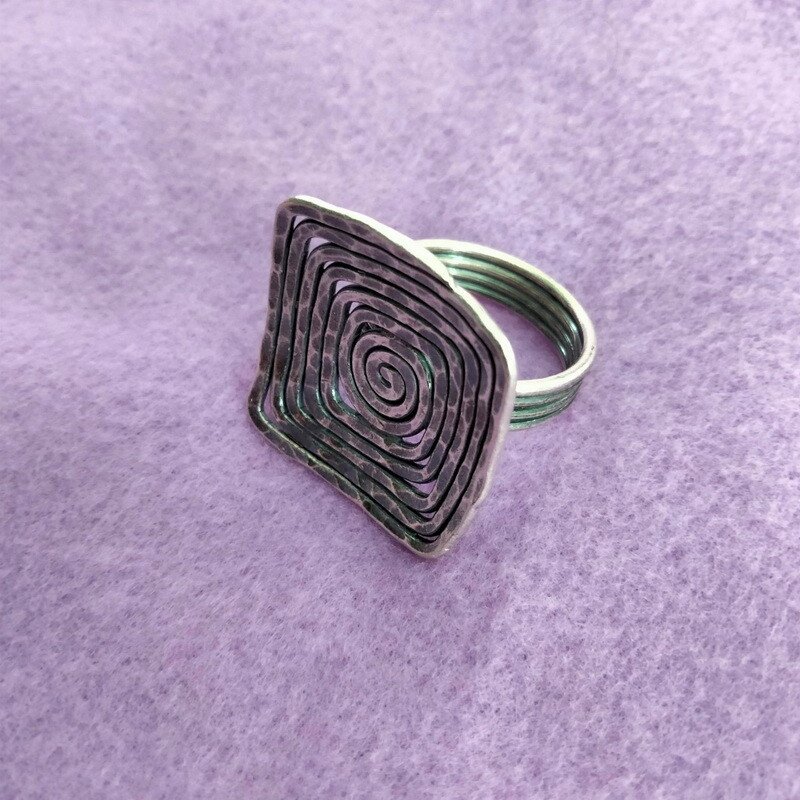 Fine Silver Rings Sterling 925 &euml;&deg;�&igrave;&sect;� Craft Jewelry Fashion Adjustable Size R78035