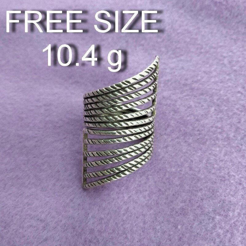 Fine Silver Rings Sterling 925 &euml;&deg;�&igrave;&sect;� Craft Jewelry Fashion Adjustable Size R78005