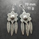 FINE SILVER EARRINGS 925 STERLING CRAFT Hook 11g LOT18 Dangle Tribal Catcher 28