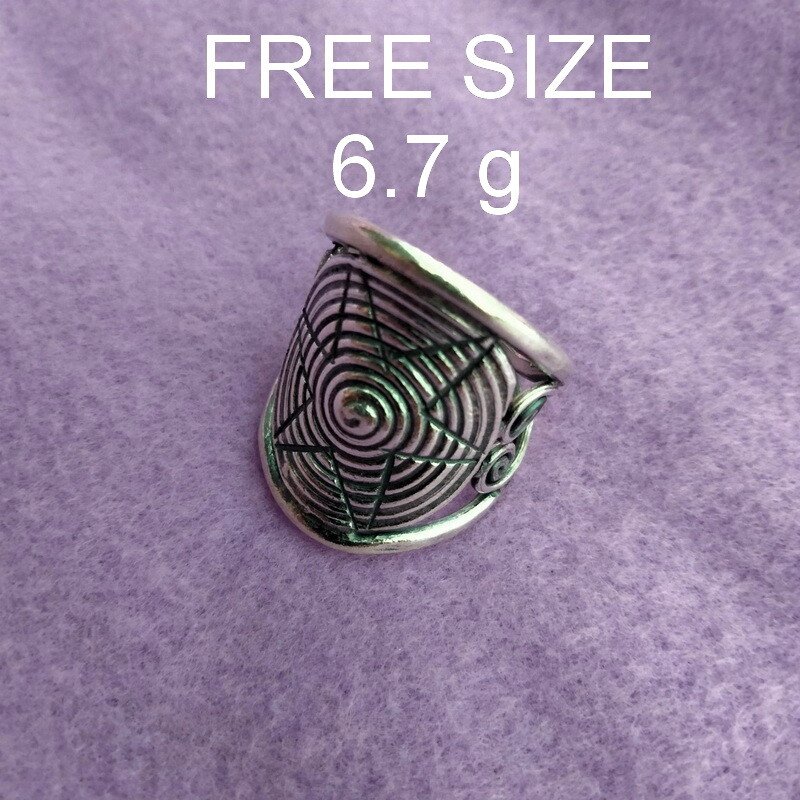 Fine Silver Rings Sterling 925 &euml;&deg;�&igrave;&sect;� Craft Jewelry Fashion Adjustable Size R78021
