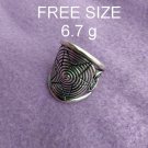 Fine Silver Rings Sterling 925 반지 Craft Jewelry Fashion Adjustable Size R78021
