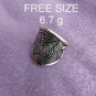 Fine Silver Rings Sterling 925 &euml;&deg;�&igrave;&sect;� Craft Jewelry Fashion Adjustable Size R78021