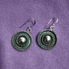 FINE SILVER EARRINGS 925 STERLING CRAFT VINTAGE TRIBAL JEWELRY WOMEN LOT1742