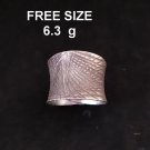 Fine Silver Rings Sterling 925 Vintage Craft Jewelry Karen Adjustable Size R421