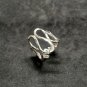 FINE SILVER RINGS 925 STERLING &atilde;�&ordf;&atilde;�&sup3;&atilde;�&deg; BAGUE ADJUSTABLE SIZE WAVE CURLY HAMMER BAND