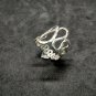 FINE SILVER RINGS 925 STERLING &atilde;�&ordf;&atilde;�&sup3;&atilde;�&deg; BAGUE ADJUSTABLE SIZE WAVE CURLY HAMMER BAND
