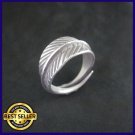FINE SILVER RINGS 925 STERLING ADJUSTABLE SIZE リング 葉 HANDCRAFT TRADITIONAL
