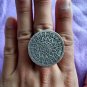 FINE SILVER RINGS 925 STERLING FFONIWCH f&Atilde;&iexcl;inne ADJUSTABLE SIZE ROUND SUNNY R7722