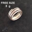 Fine Silver Rings Sterling 925 Vintage Craft Jewelry Karen Adjustable Size R411
