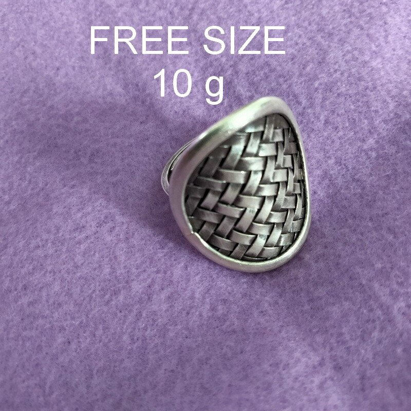 Fine Silver Rings Sterling 925 &euml;&deg;�&igrave;&sect;� Craft Jewelry Fashion Adjustable Size R78019