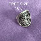 Fine Silver Rings Sterling 925 반지 Craft Jewelry Fashion Adjustable Size R78019