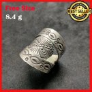 FINE SILVER RINGS 925 STERLING リング BAGUE ADJUSTABLE SIZE LUXURY ROYAL EMBLEM