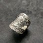FINE SILVER RINGS 925 STERLING &atilde;�&ordf;&atilde;�&sup3;&atilde;�&deg; BAGUE ADJUSTABLE SIZE LUXURY ROYAL EMBLEM