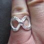 FINE SILVER RINGS 925 STERLING &atilde;�&ordf;&atilde;�&sup3;&atilde;�&deg; BAGUE INFINITY HAMMER FASHION STYLE
