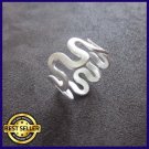 FINE SILVER RINGS 925 STERLING リング BAGUE FLAT CURLY PLAIN FASHION STYLE DESIGN FINE SILVER RINGS 925 STERLING リング BAGUE FLAT CURLY PLAIN FASHION STYLE DESIGN