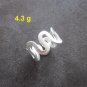 FINE SILVER RINGS 925 STERLING &atilde;�&ordf;&atilde;�&sup3;&atilde;�&deg; BAGUE FLAT CURLY PLAIN FASHION STYLE DESIGN