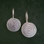 FINE SILVER EARRINGS 925 STERLING CRAFT Dangle 4g HillTribe Filigree Round 23224