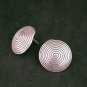 FINE SILVER EARRINGS 925 STERLING CRAFT Dangle 4g Filigree Stud Spiral 23252