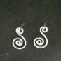 FINE SILVER EARRINGS 925 STERLING CRAFT Dangle 4g Filigree Stud Whirl 23253