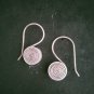 FINE SILVER EARRINGS 925 STERLING CRAFT Dangle 10g Charms Filigree Spiral 23227