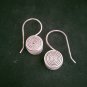 FINE SILVER EARRINGS 925 STERLING CRAFT Dangle 10g Charms Filigree Spiral 23227