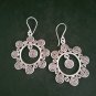 FINE SILVER EARRINGS 925 STERLING CRAFT Dangle 14g Filigree Sun 23247