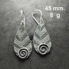 FINE SILVER EARRINGS 925 STERLING CRAFT Hook 8g LOT18 Dangle Filigree Leaf 21