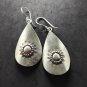 FINE SILVER EARRINGS 925 STERLING CRAFT Dangle 10g LOT18 Tribal Simple Drop 09