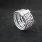 FINE SILVER RINGS 925 STERLING &atilde;�&ordf;&atilde;�&sup3;&atilde;�&deg; BAGUE MULTIPLE BUNCH VARIETY BIND LIGHT