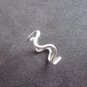 FINE SILVER RINGS 925 STERLING &atilde;�&ordf;&atilde;�&sup3;&atilde;�&deg; BAGUE SMALL CURLY FASHION CUTE BAND STYLE