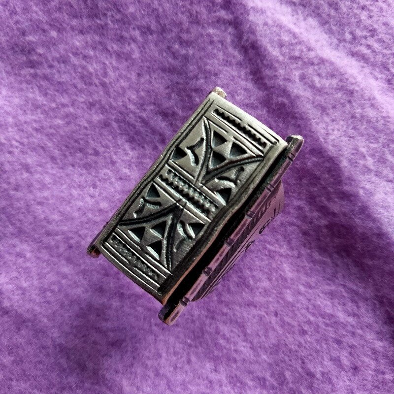 FINE SILVER RINGS 925 STERLING BAGUE ADJUSTABLE SIZE TRIBAL WALL R7703