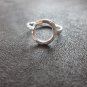 FINE SILVER RINGS 925 STERLING &atilde;�&ordf;&atilde;�&sup3;&atilde;�&deg; BAGUE SMALL FASHION HAMMER ROUND CIRCLE