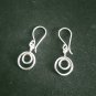 FINE SILVER EARRINGS 925 STERLING CRAFT Dangle 2g Little Double Hoops 23611