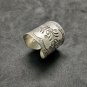 FINE SILVER RINGS 925 STERLING &atilde;�&ordf;&atilde;�&sup3;&atilde;�&deg; BAGUE ADJUSTABLE SIZE CROPS GLOWING THEME