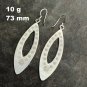 FINE SILVER EARRINGS VINTAGE CRAFT DANGLE ARTISAN 10g Sleek Elegance Hoops #E067